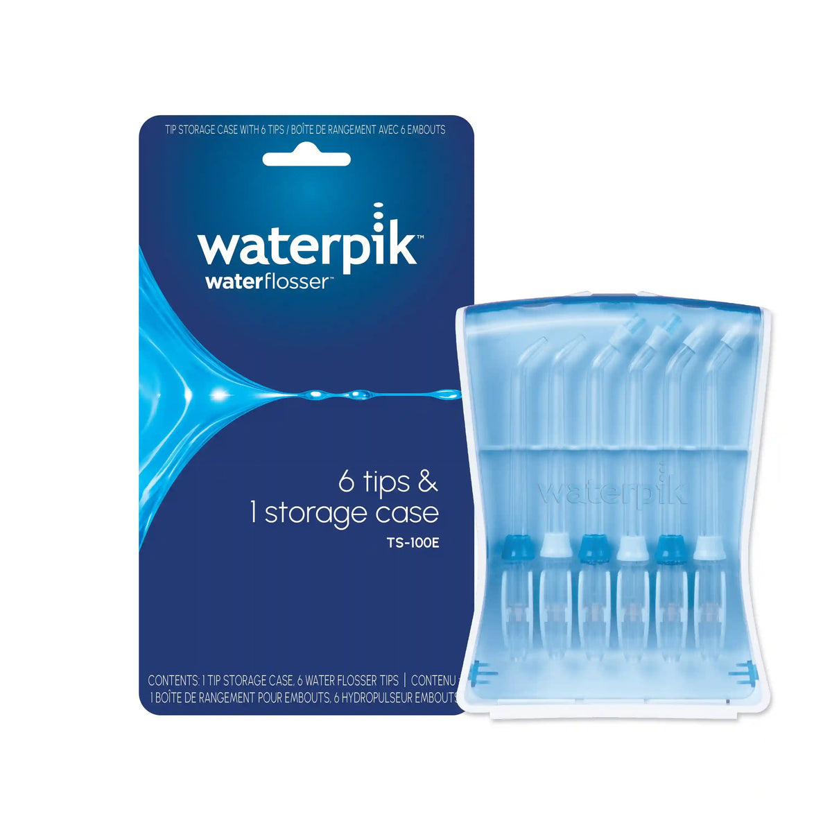 Water Flosser Tip Storage Case - with 6 Tips